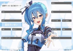 星街すいせい自己紹介カード