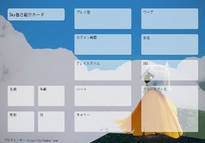 Sky自己紹介カード