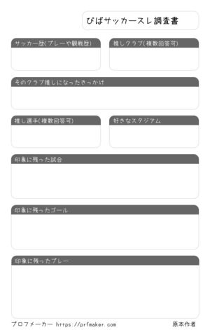 びばサッカースレ調査書