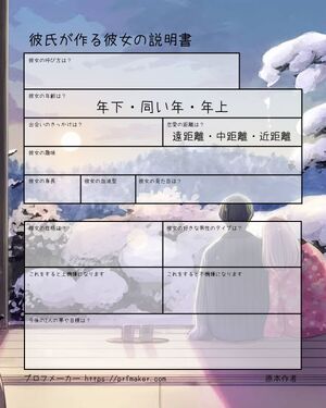 彼氏が作る彼女の説明書