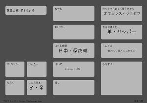 第五人格 ぷろふぃる