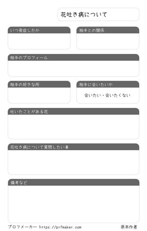 花吐き病について