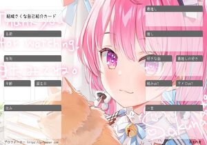 結城さくな自己紹介カード